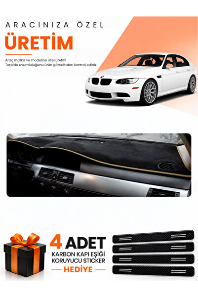 e-biz غطاء حماية توربيدو متوافق مع سيارة BMW E90 (2005-2013) - أسود-بيج - BM003