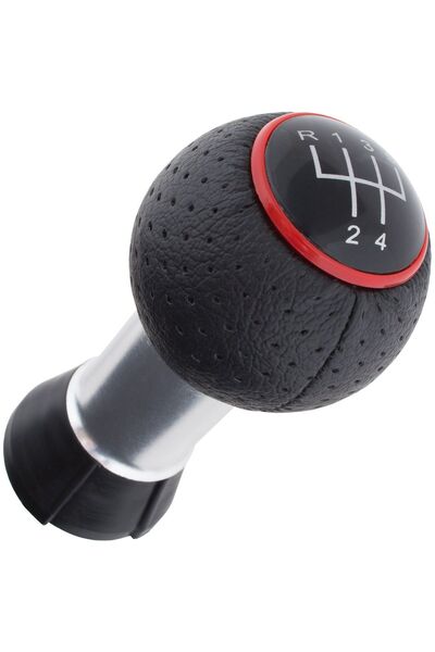 M MODECAR Nucă schimbător de viteze Audi A3 8L 96-03 NEGRU + INEL ROȘU 5 VITEZE
