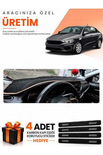 e-biz Fi̇at Egea Sedan (2007-2021) Tablet-Free Compatible Dashboard Protectio...