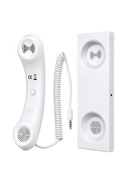 Powermaster PM-39122 Retro-Nostaljik 3.5Mm Girişli Beyaz Telefon Ahizesi