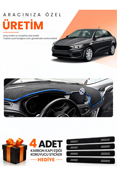 e-biz Fi̇at Egea Sedan (2019-2026) Compatible Torpedo Protection Cover with T...