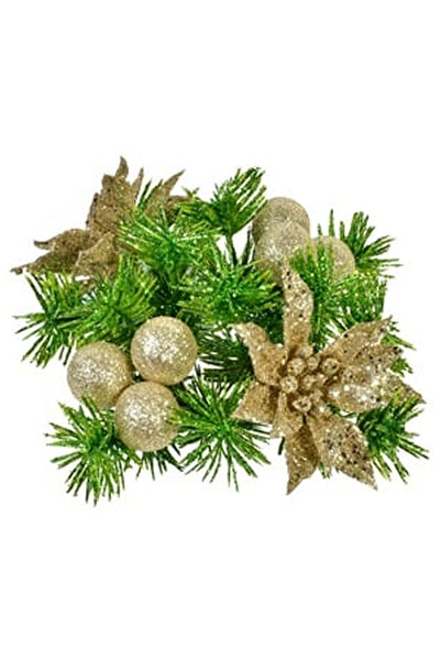 OEM Inel Decorativ pentru Lumanare Bej de Craciun 15cm