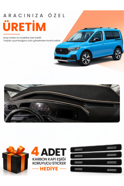 e-biz Ford Tourneo Connect (2023-2026) Compatible Dashboard Protection Cover ...