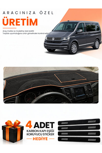e-biz Vw Transporter T6 Covered (2015-2020) Compatible Dashboard Protection C...