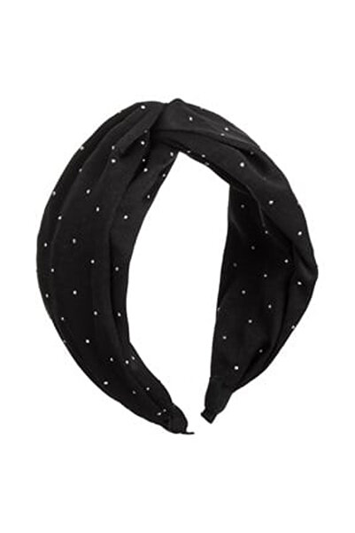 OEM Coronita Par Lata Neagra cu Nod & Strass pentru Femei