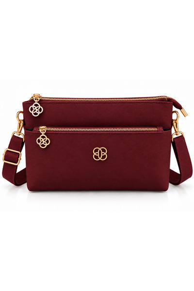 Dadacuq Women's Three-Compartment Faux Leather Stylish Handbag and Shoulder B...