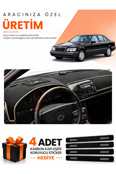 e-biz Mercedes W140 (1991-1998) Compatible Dashboard Protection Cover Auto Co...