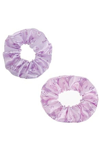 OEM Elastice Par Textile Satinare Roz & Lila cu Model Kuromi pentru Copii - 2buc