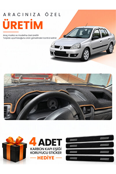 e-biz Renault Clio Symbol Without Airbags (2002-2008) Compatible Torpedo Prot...