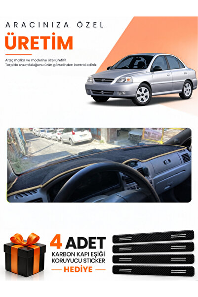 e-biz Kia Rio (2000-2005) Compatible Torpedo Protection Cover Auto Cover - Bl...