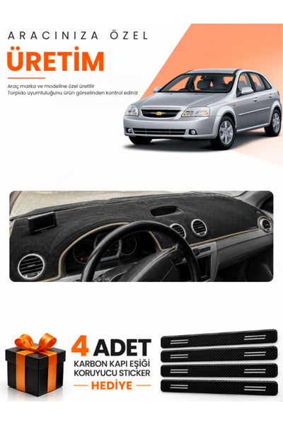 e-biz Chevrolet Lacetti̇ (2002-2009) Compatible Dashboard Protection Cover Au...