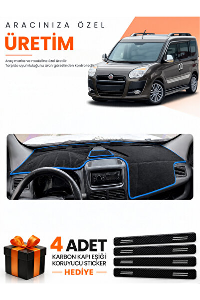 e-biz Fiat Doblo (2013-2015) Covered Compatible Glove Box Protection Cover Au...