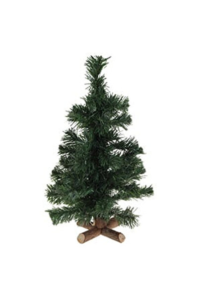 OEM Brad Decorativ de Craciun cu Baza din Lemn & 45 de Ramuri - 40cm