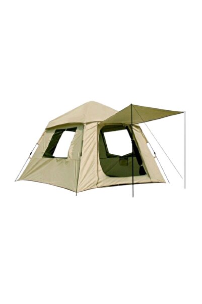Tradesor Σκηνή Camping 6 ατόμων με σκίαστρα - YB3022 - 3x3m - 960026 - Beige
