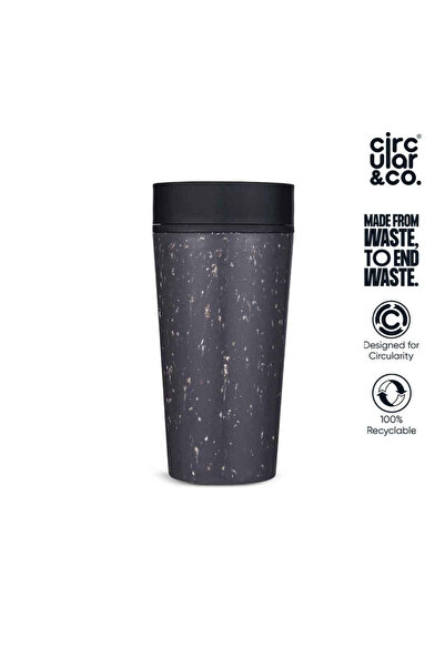 MAXPRINT Circular Cup 12oz Grey & Ink, Black