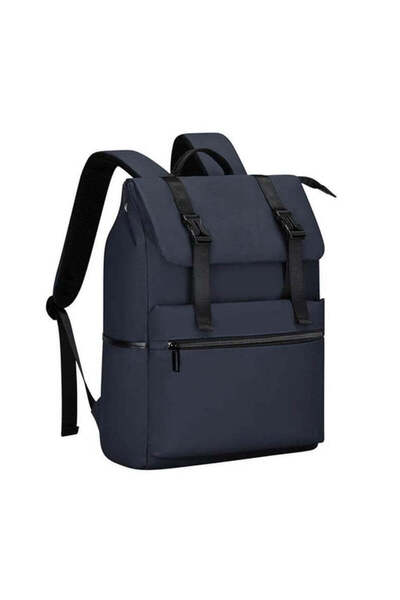 MAXPRINT Leon - 17" Rolltop Backpack - Blue