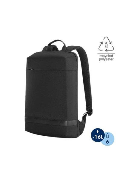 MAXPRINT Sanok - Slim Rpet 15.6" Laptop Backpack - Black