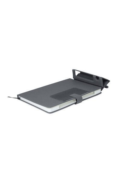 MAXPRINT Manez - A5 Notebook with Phone Stand and Pen Holder, Black