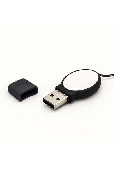 MAXPRINT Oval Black Rubberized USB, 16 GB