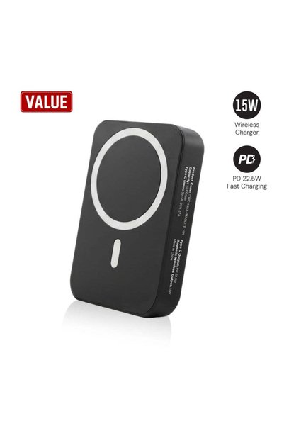 MAXPRINT Maglite 10K 10,000mAh Magnetic Wireless Power Bank, 15W Wireless, 22...
