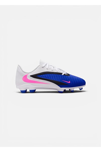 Nike Jr Phantom 6 Low Club HM9202-446 FG/MG Çocuk Futbol Kramponu Mavi