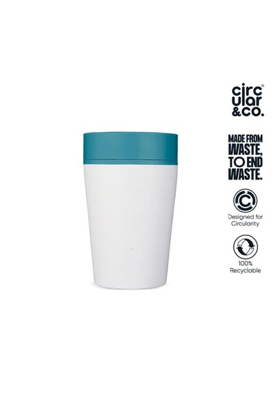 MAXPRINT Circular Cup 8oz Chalk & Aquamarine Green