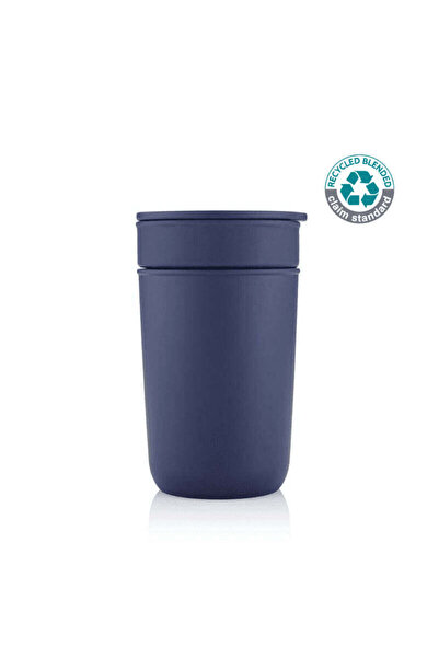MAXPRINT Savona - Premium Ceramic Tumbler With Recycled Protective Sleeve - Blue