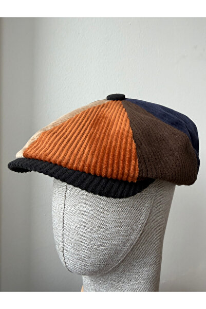 zadenza gold Modern cap draped winter hat peaky blinders hat