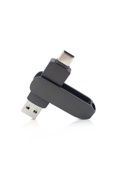 MAXPRINT Type C USB - Fast Transfer OTG Flash 32Gb Drive, Silver