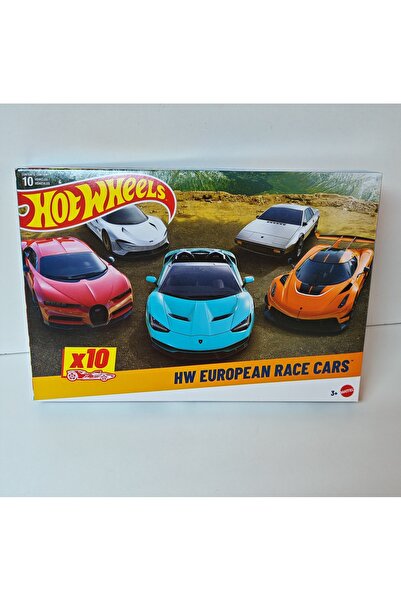HOT WHEELS HW EUROPEAN RACE CARS -10'LU SET - ASTON MARTIN / KOENIGSEGG / GMA...