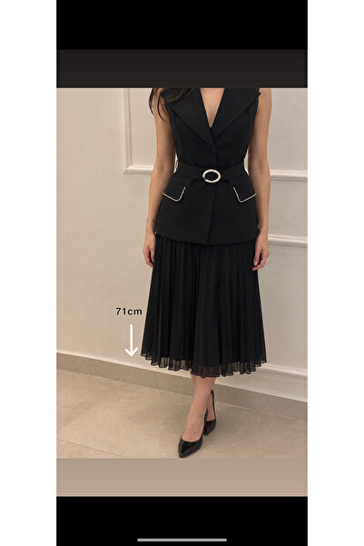 Elit couture طقم تنورة بلاسيه مع بليزر ماركة تركيه