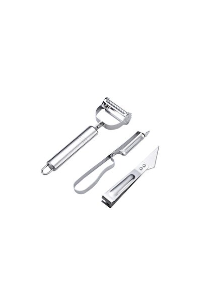 OEM Accesorii de Curatat Decojit Fructe Legume, Set 3 Piese, Feliator Cutit D...