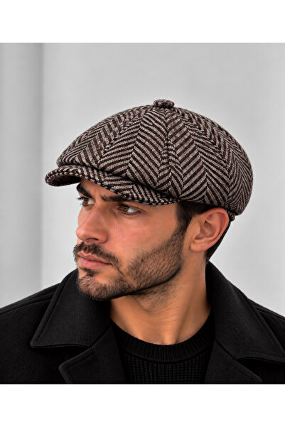 Rupen Kraft Modern cap draped winter hat peaky blinders hat