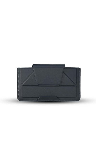 MAXPRINT Smart Mobcase - All-in-One PU Mobile Case & Stand, Black