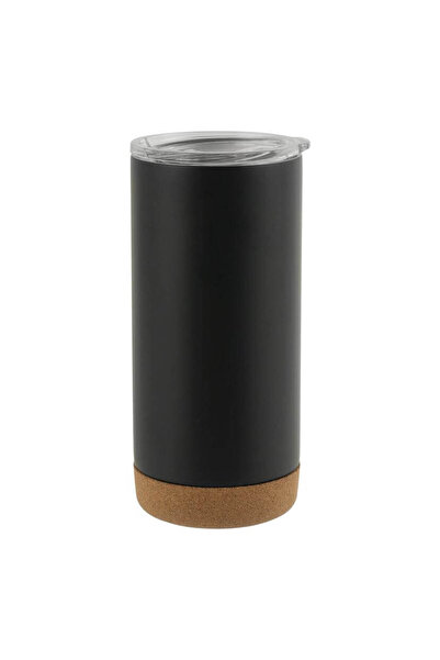 MAXPRINT Rastatt - Insulated Mug / Tumbler with Cork Base - Black