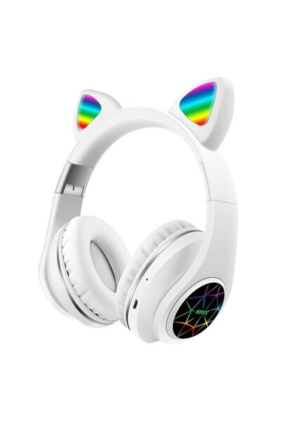 OEM Безжични слушалки, Котешки уши, M2, LED осветление, Bluetooth 5.0, Стерео...