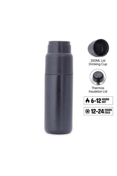 MAXPRINT Tavas - Double Walled Vacuum Flask 500ml, Black