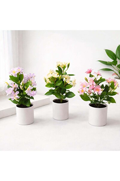 JML Flori artificiale în ghiveci 31cm, din plastic, diverse culori, en-gros
