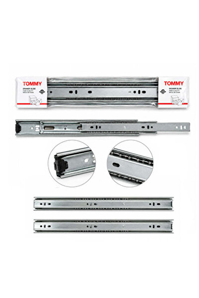 OEM Tommy Τριπλός Οδηγός Συρταριού Τηλεσκοπικός 40cm - Telescopic Drawer Slid...