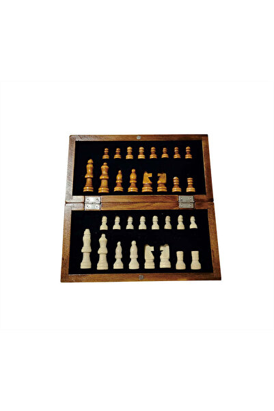 MAXPRINT Chess Board - Compact Wooden Chess Set