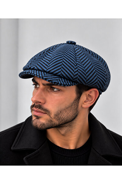 Rupen Kraft Modern cap draped winter hat peaky blinders hat