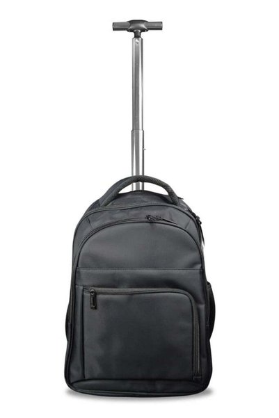 MAXPRINT Bree - 2 Wheels Trolley Backpack - Black
