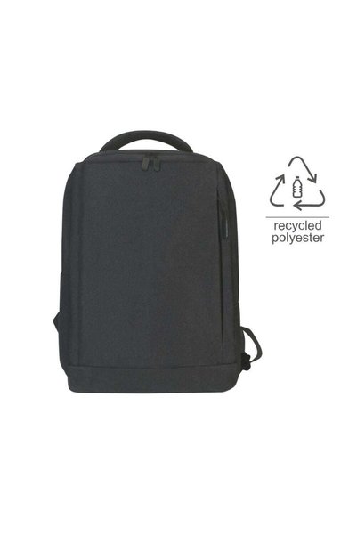 MAXPRINT Baruth - GRS-certified Recycled Rpet Backpack - Black