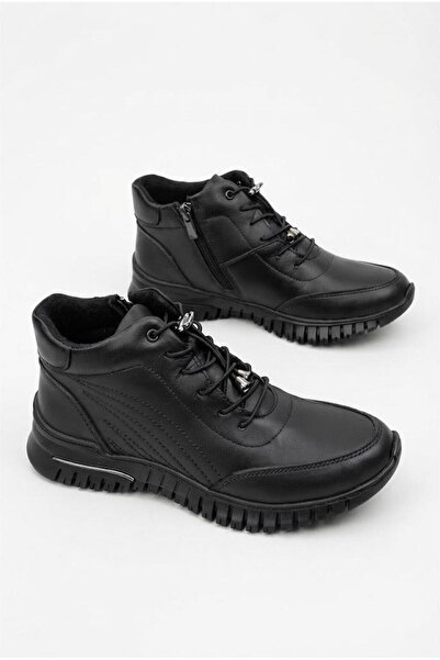 Voyager Z1150 Anatomical Zippered Rubber Sole Soft Genuine Leather Women's Boots