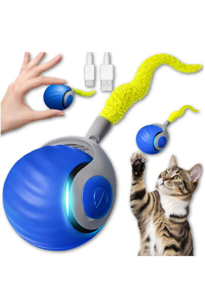 Generic Brand Interactive ball for cats and dogs, with automatic movement, Pl...