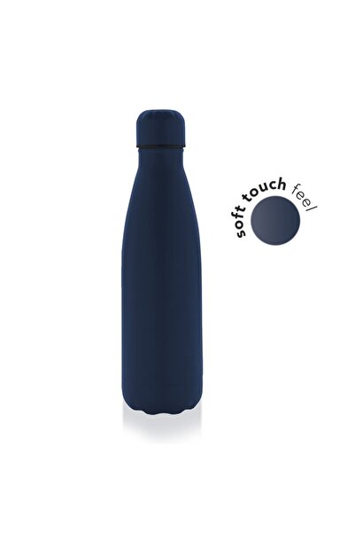MAXPRINT Grodno - Soft Touch Insulated Water Bottle - Navy Blue