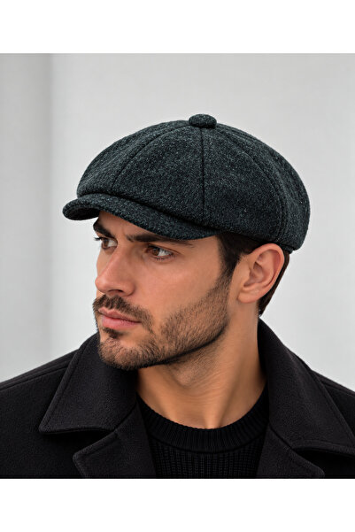 Rupen Kraft Modern cap draped winter hat peaky blinders hat