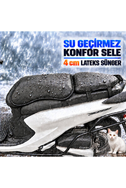 Hard Guard Tvs Ntorq 125 1Konfor Saddle Waterproof, 4 cm Latex That Preserves...