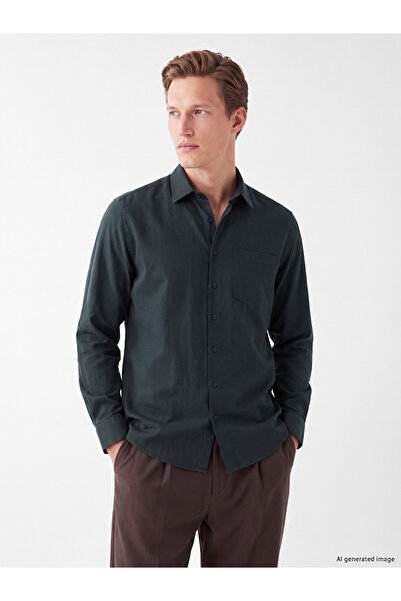 LC Waikiki Nevavm with a Difference of Opinion, Southblue Green Gabardine Pla...