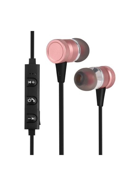 OEM Căști audio Bluetooth, cu prindere magnetică, sport, aurii